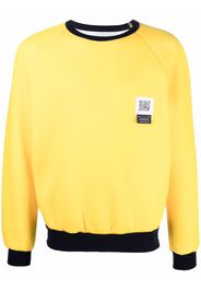 Fumito Ganryu Sweatshirt mit Logo-Patch - Gelb