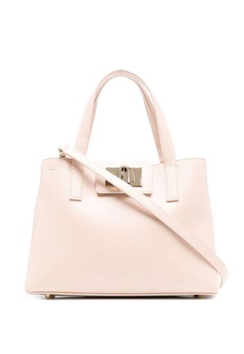 Furla 1927 leather tote bag - Nude