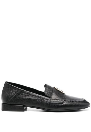 Furla Loafer mit Logo-Schild - Schwarz