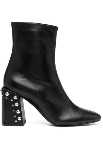 Furla studded-heel ankle boots - Schwarz