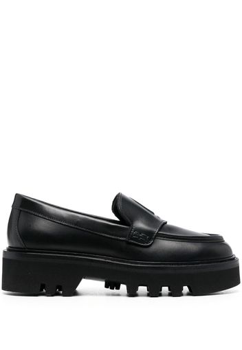 Furla Arch-logo chunky loafers - Schwarz