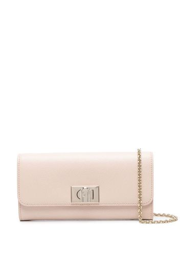 Furla leather logo-plaque wallet - Rosa