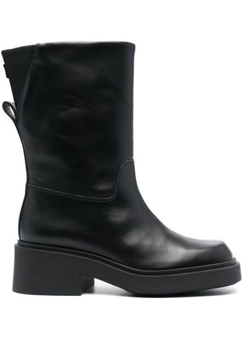 Furla Attitude leather mid-calf boots - Schwarz