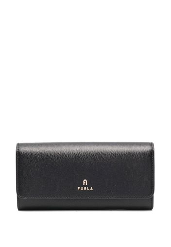 Furla grained-leather continental wallet - Schwarz