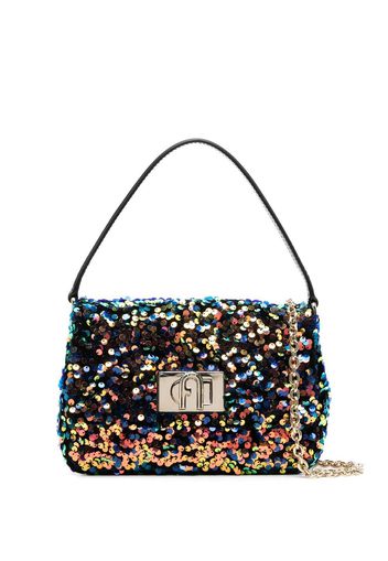 Furla sequin-embellished mini bag - Schwarz