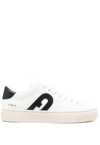 Furla Sneakers mit Logo-Patch - Weiß