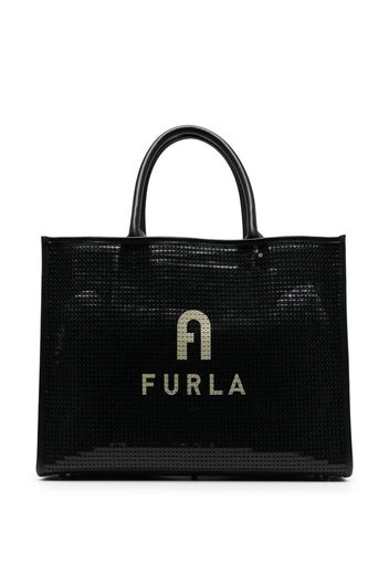 Furla leather tote bag - Schwarz