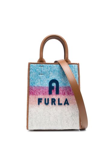 Furla Shopper mit Logo-Print - Blau