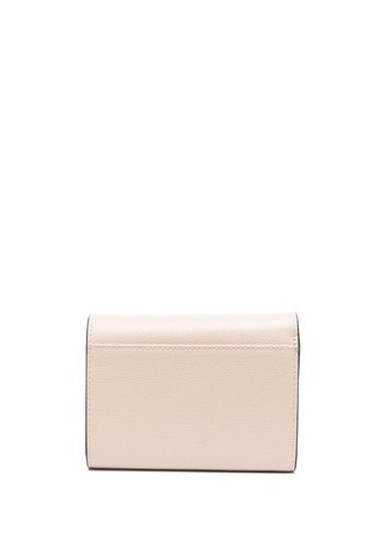 Furla logo-plaque leather wallet - Rosa