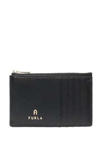 Furla logo-plaque detail wallet - Schwarz