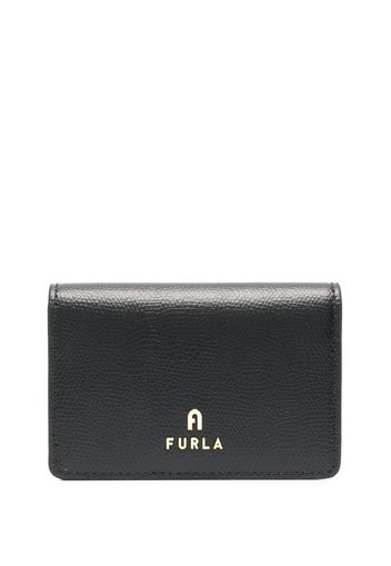 Furla logo-plaque detail wallet - Schwarz