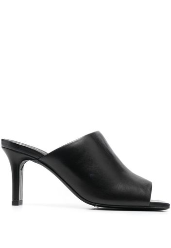 Furla Peeptoe-Mules - Schwarz