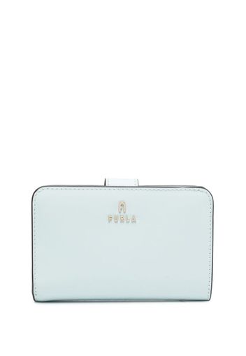 Furla logo-plaque leather wallet - Blau