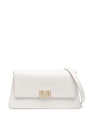 Furla Zoe patent crossbody bag - Nude