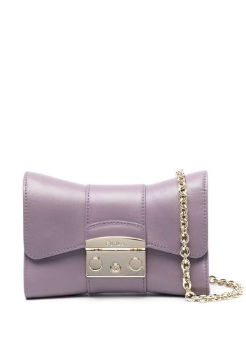 Furla Clutch mit Logo-Schild - Violett