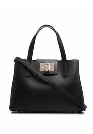 Furla square-buckle tote bag - Schwarz