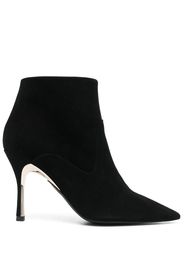 Furla pointed 90mm heeled boots - Schwarz