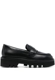 Furla Arch-logo chunky loafers - Schwarz