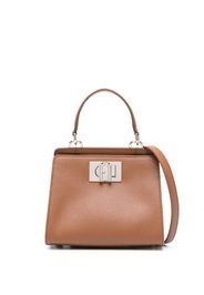 Furla leather tote bag - Braun