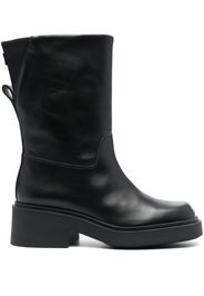 Furla Attitude leather mid-calf boots - Schwarz