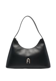 Furla Schultertasche mit Logo-Schild - Schwarz