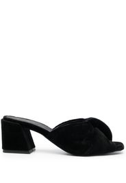 Furla 70mm twist-detail leather mules - Schwarz