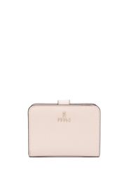 Furla logo-lettering leather wallet - Nude