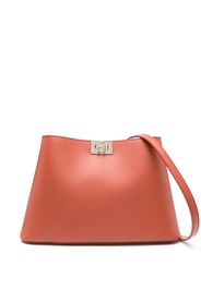 Furla Fleur leather shoulder bag - Orange