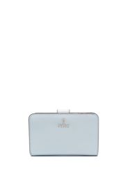 Furla logo-lettering leather wallet - Grau