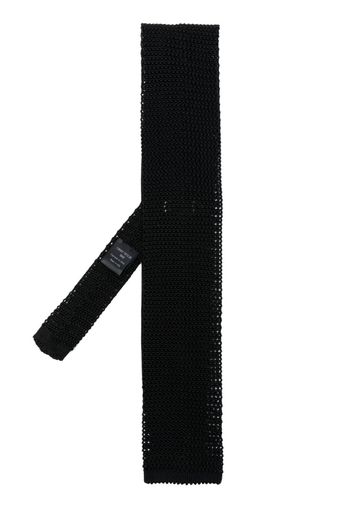 FURSAC Gestrickte Krawatte aus Seide - Schwarz