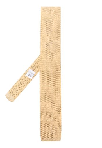 FURSAC fine-knit silk tie - Gelb