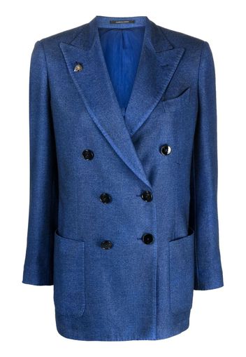 Gabriele Pasini double-breasted knitted blazer - Blau