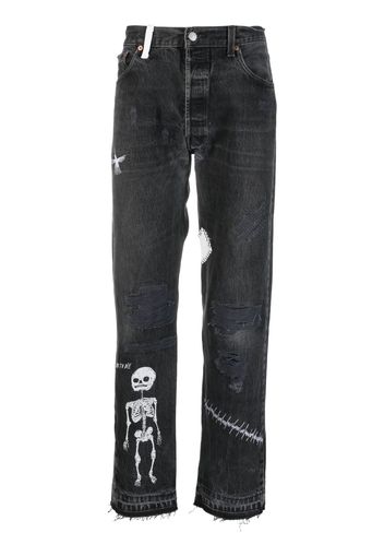 GALLERY DEPT. mid-rise straight-leg jeans - Schwarz