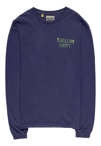 GALLERY DEPT. logo-print long-sleeve T-shirt - Blau