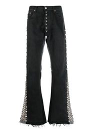 GALLERY DEPT. logo-patch spike-stud jeans - Schwarz