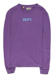 GALLERY DEPT. logo-print long-sleeve T-shirt - Violett