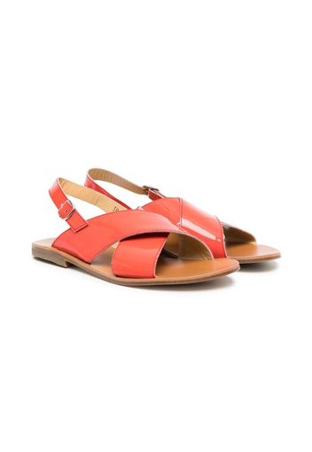 Gallucci Kids TEEN Sandalen aus Lackleder - Orange