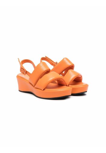 Gallucci Kids doppia fascia chunky sandals - Orange