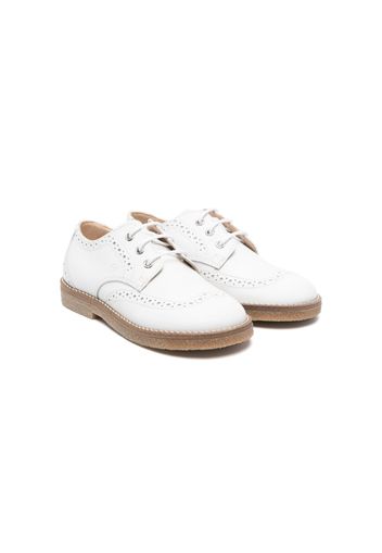 Gallucci Kids lace-up leather brogues - Weiß