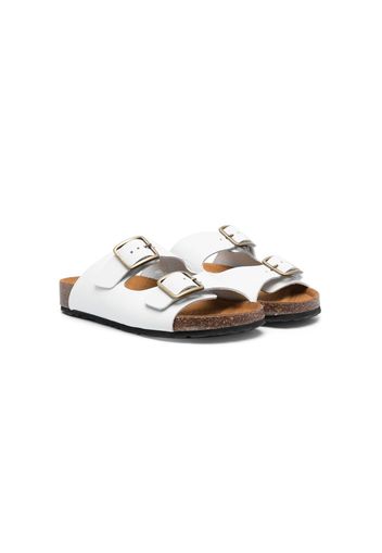 Gallucci Kids bucked leather sandals - Weiß