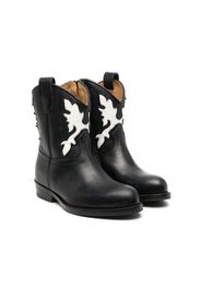 Gallucci Kids embroidered Western-style boots - Schwarz