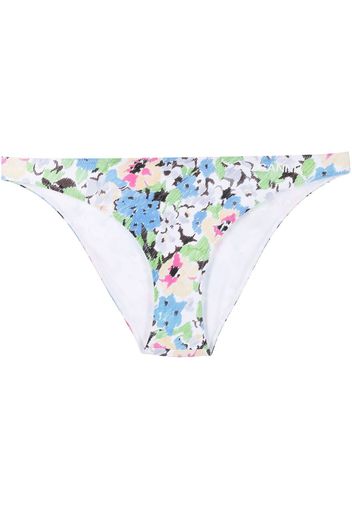 GANNI floral pattern bikini bottoms - Blau