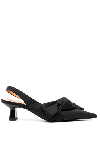 GANNI Soft Bow 55mm slingback pumps - Schwarz