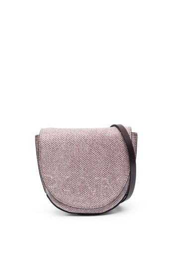 GANNI Banner Nano saddle bag - Rosa