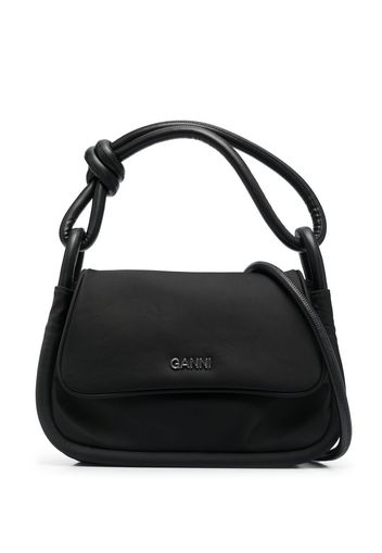 GANNI Knot Flap Over tote bag - Schwarz