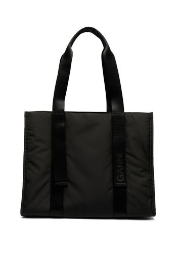 GANNI medium Tech tote bag - Schwarz