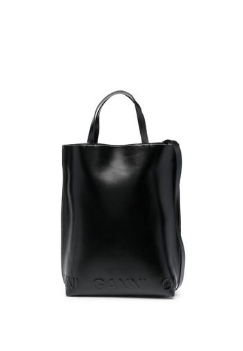 GANNI medium Banner tote bag - Schwarz