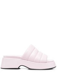 GANNI Mules mit Plateau - Rosa