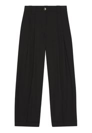 GANNI wide-leg tailores trousers - Schwarz