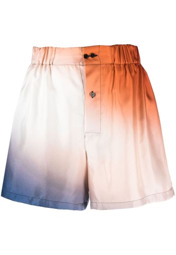 Gauchère Seidenshorts mit Farbverlauf - Orange